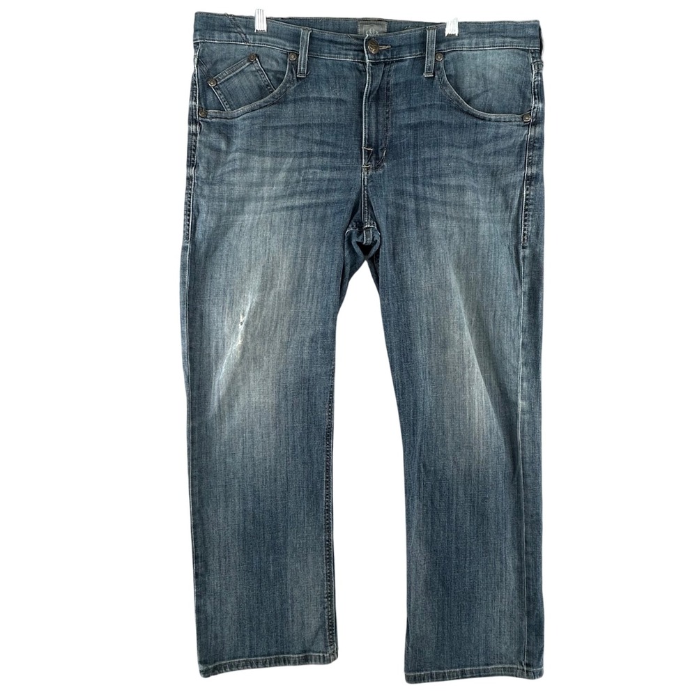 Rock Republic Men Straight Leg Jeans Medium Wash Size 38x30 (41x29) Distressed